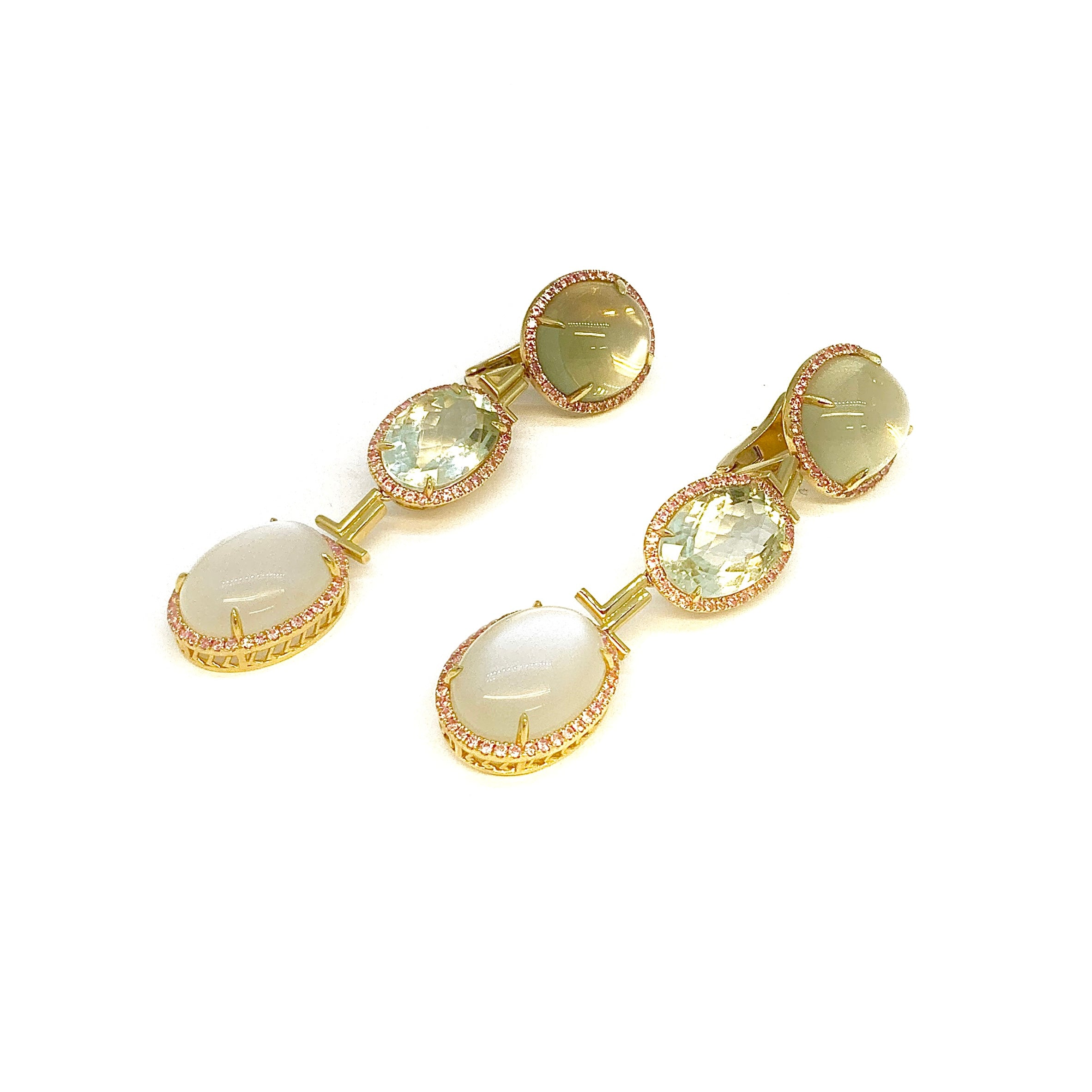yellow gold statement earrings
