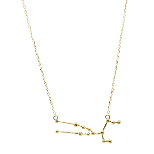 Lesunja Zodiac Taurus Yellow Gold Necklace