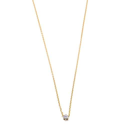 Lesunja Rose Gold Diamond 0.11ct. Necklace