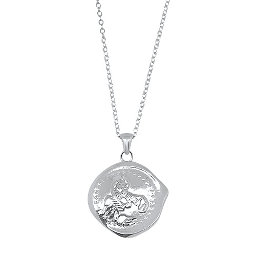 Lesunja Zodiac Scorpio Silver Necklace