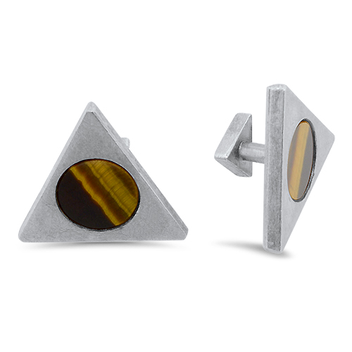 tiger eye silver ring
