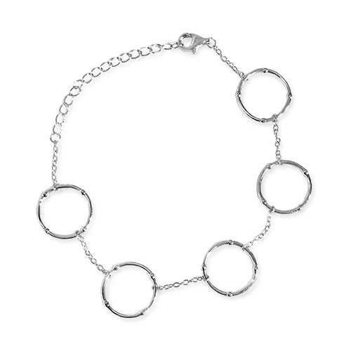 ocean charm silver bracelet
