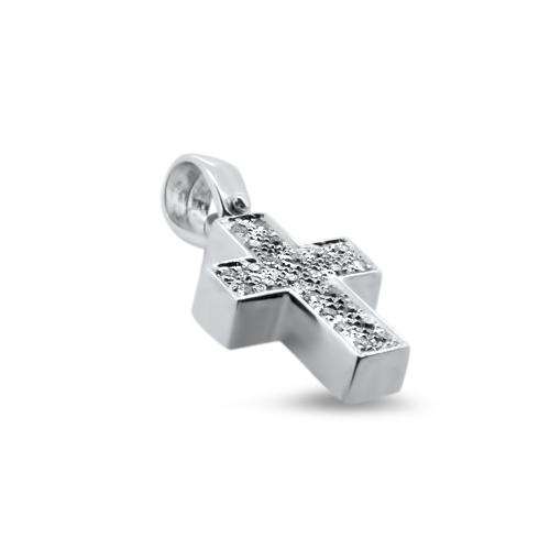Lesunja White Gold Diamond Pendant, handmade fine jewellery from Switzerland