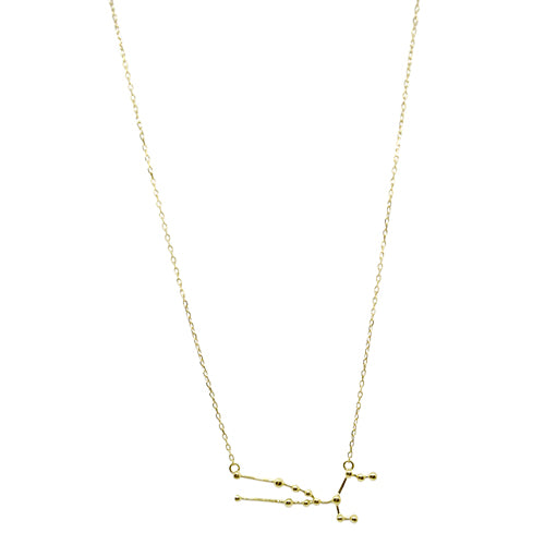 Lesunja Zodiac Taurus Yellow Gold Necklace