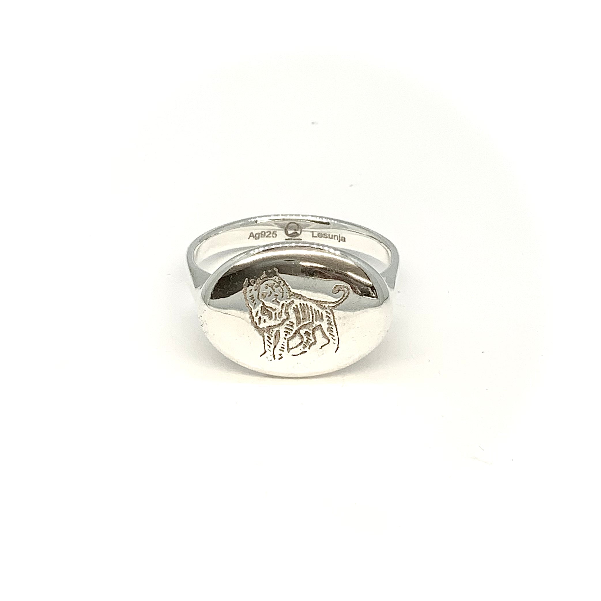 Lesunja Zodiac Leo Silver Ring