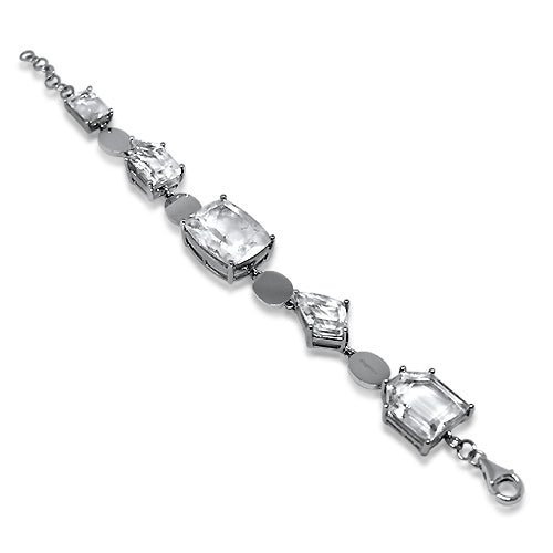 topaz white platinum bracelet