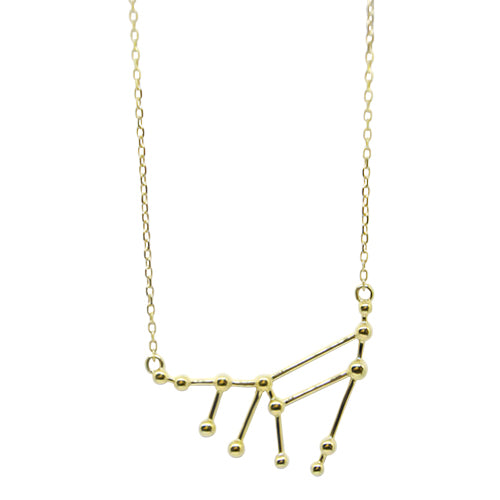 Lesunja Zodiac Capricorn Yellow Gold Necklace