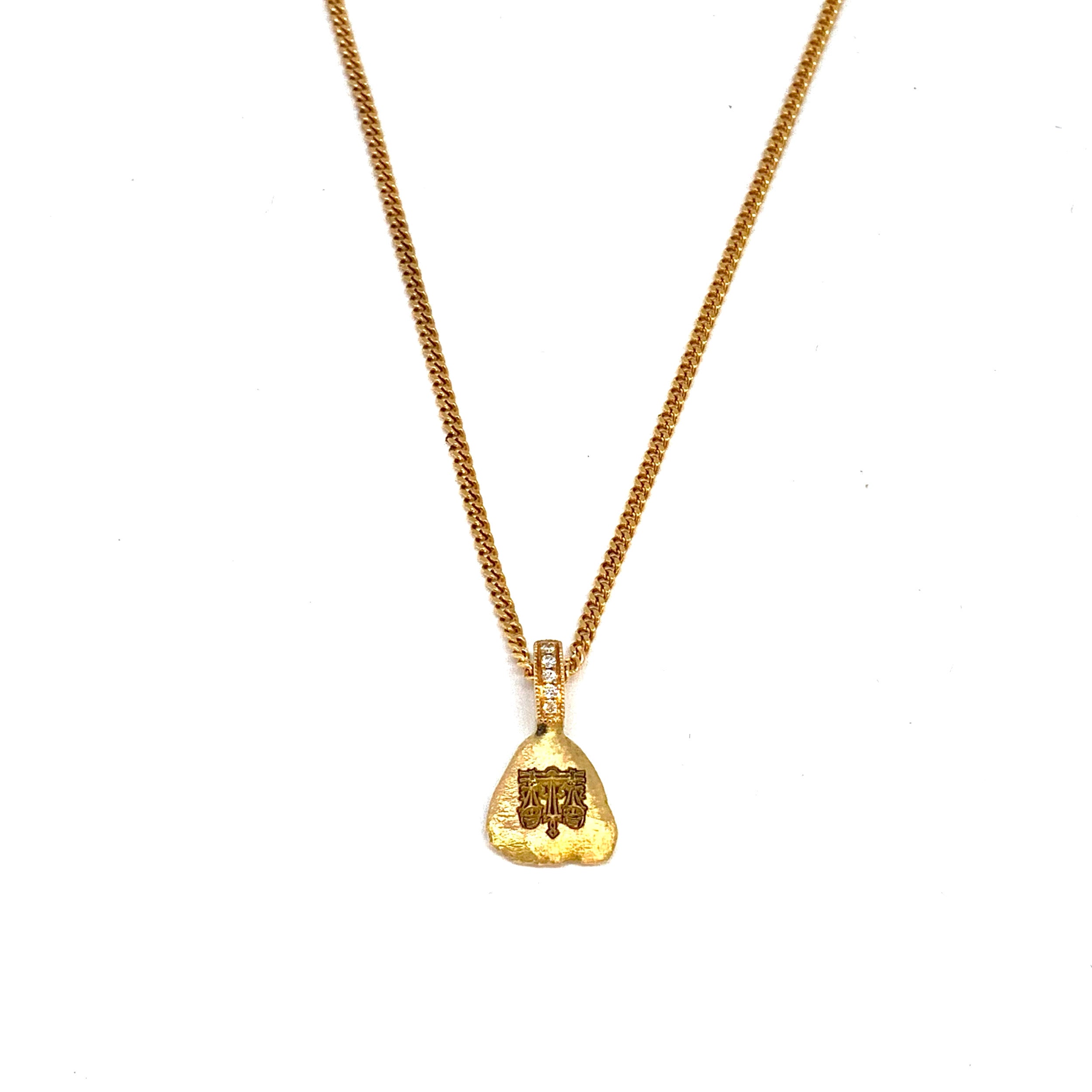 Lesunja Zodiac Libra Rose Gold Diamond Necklace
