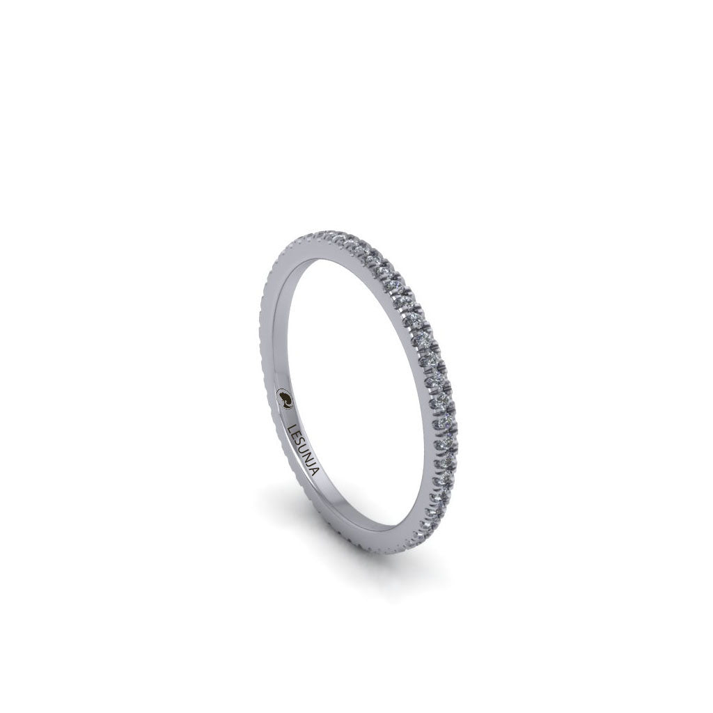 white gold and diamond eternity ring