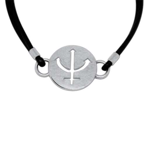 bracelet leather silver charm