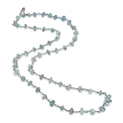 Aqua Power Stones Silver Collier