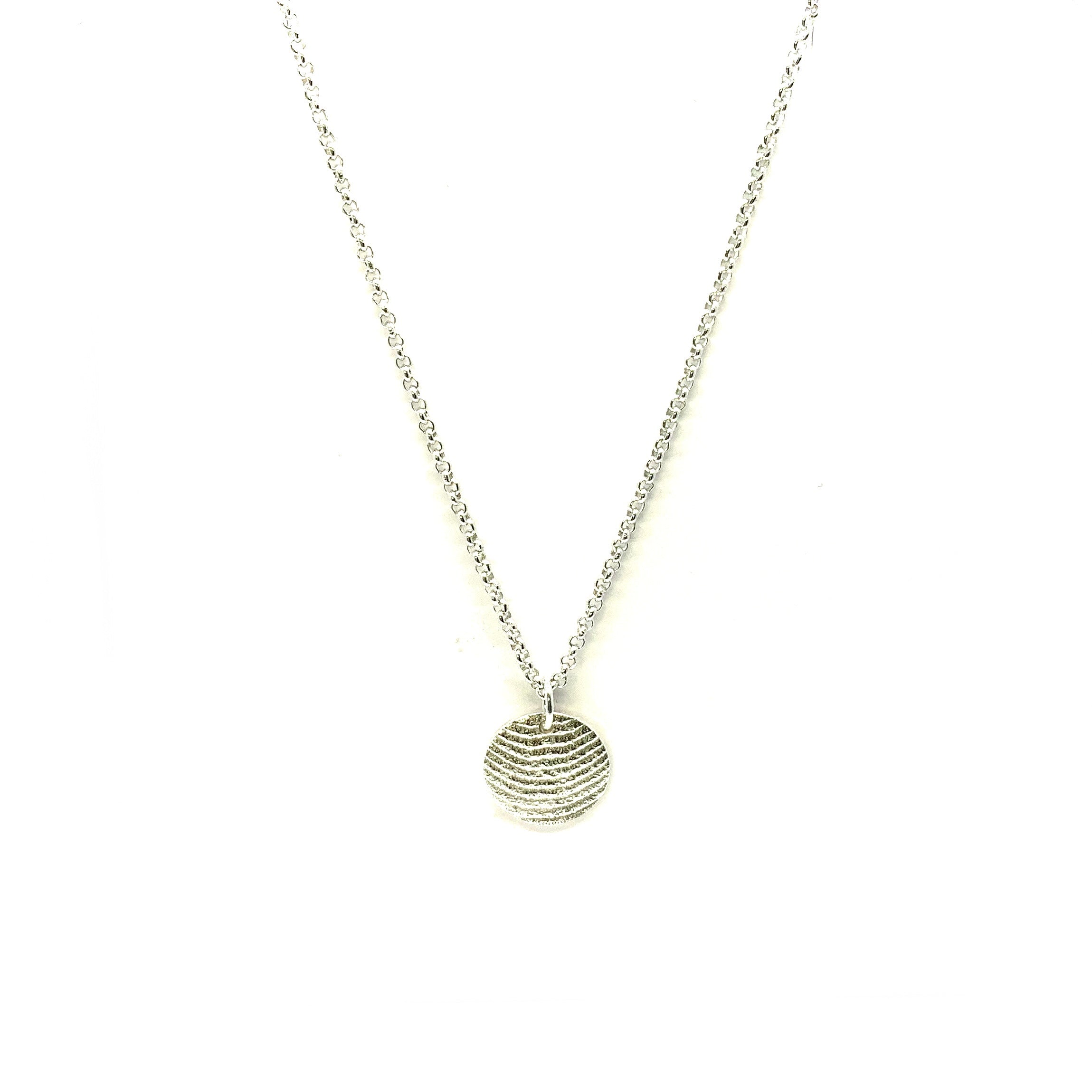 Lesunja Silver Sepia Plate Necklace