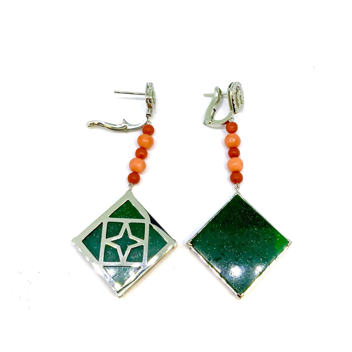 dangle diamond earrings