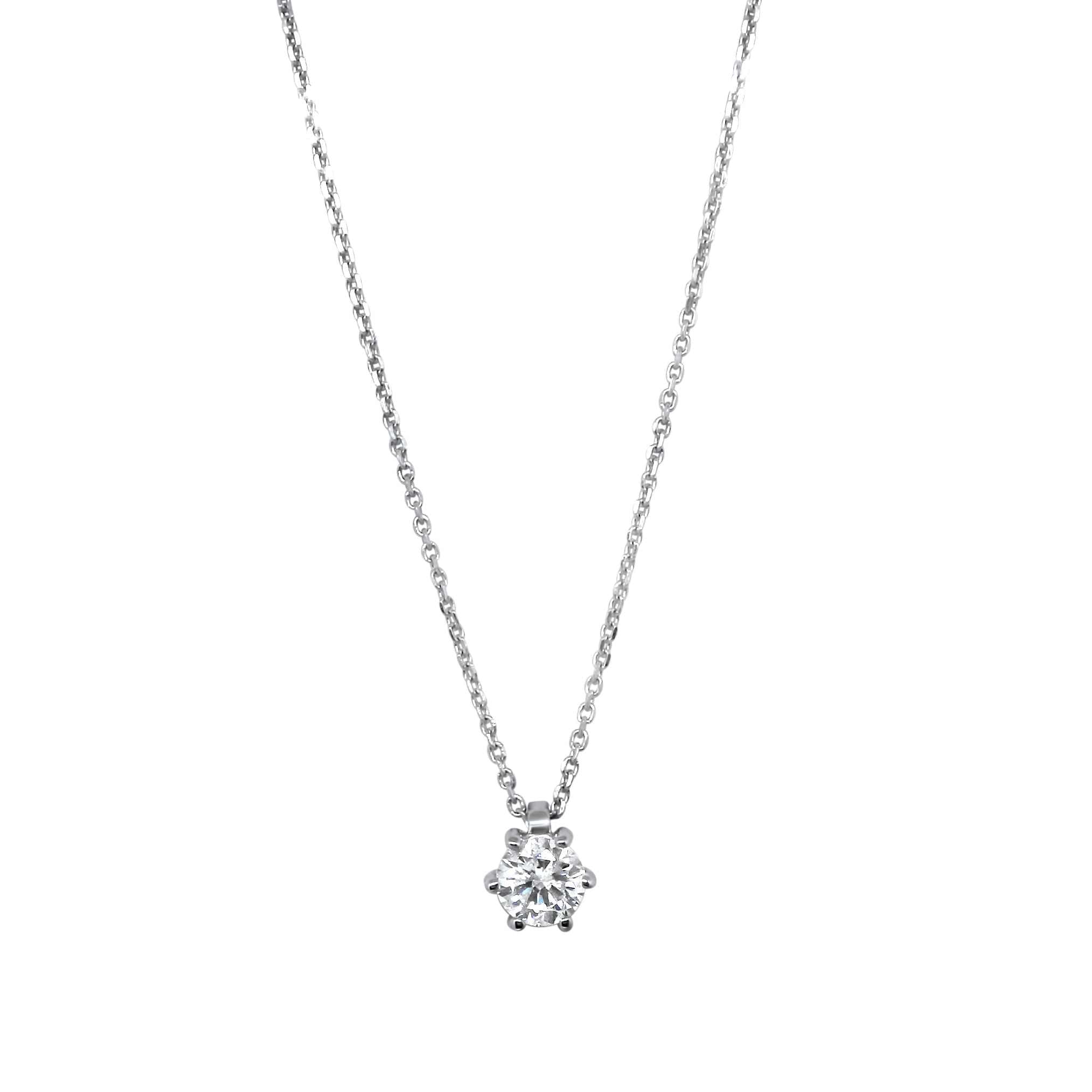 white gold diamond necklace