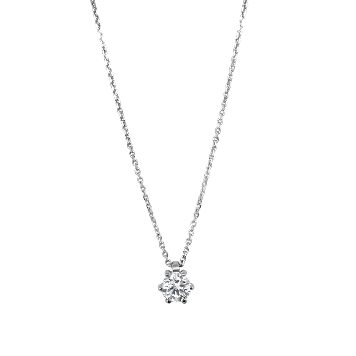 white gold diamond necklace