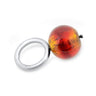 glass silver ring