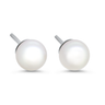 white gold studs earrings