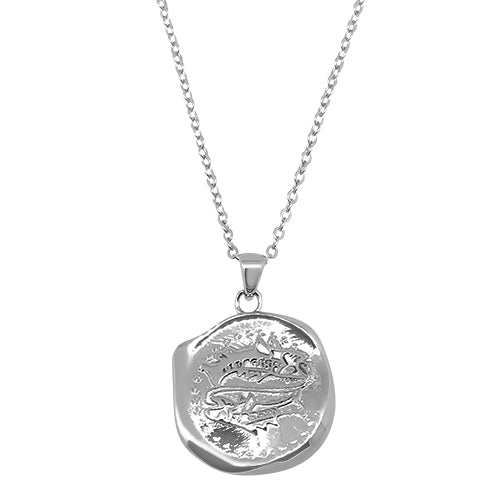 Lesunja Zodiac Pisces Silver Long Necklace 70cm, detail view, Lesunja atelier Zurich