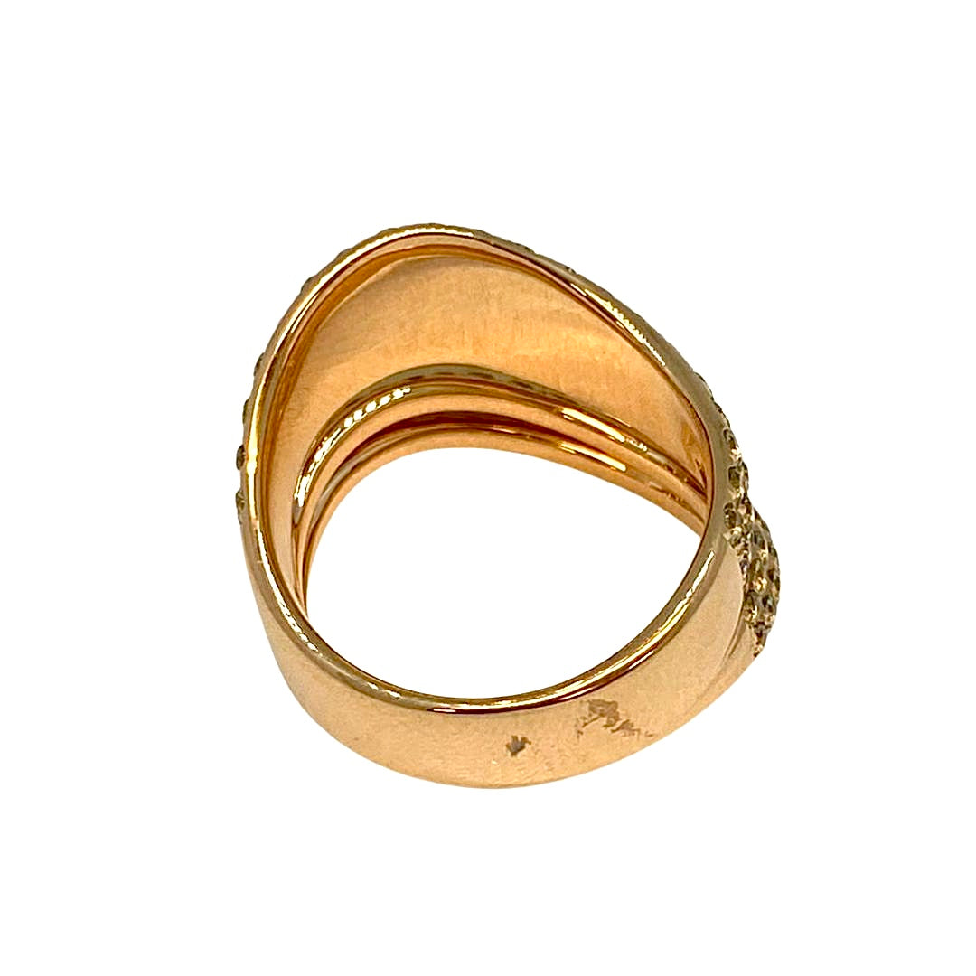 rose gold cocktail ring