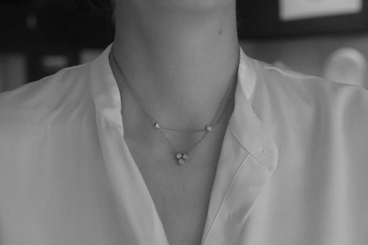gold diamond necklace