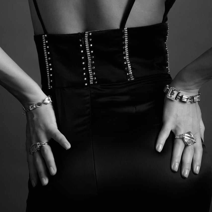 white platinum bracelet