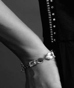 white platinum bracelet