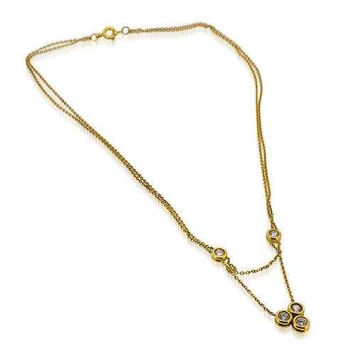 gold diamond necklace