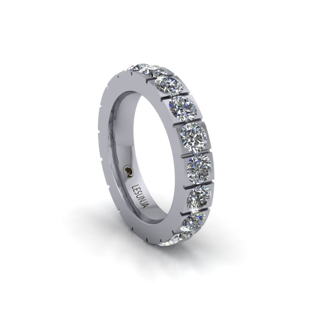 Lesunja White Gold Eternity Diamond Ring