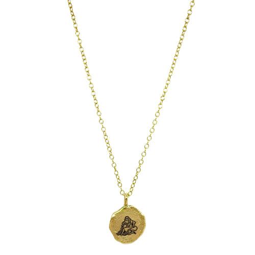 aquarius silver necklace