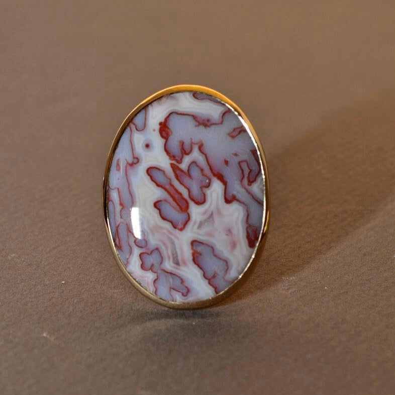 sterling silver agate ring