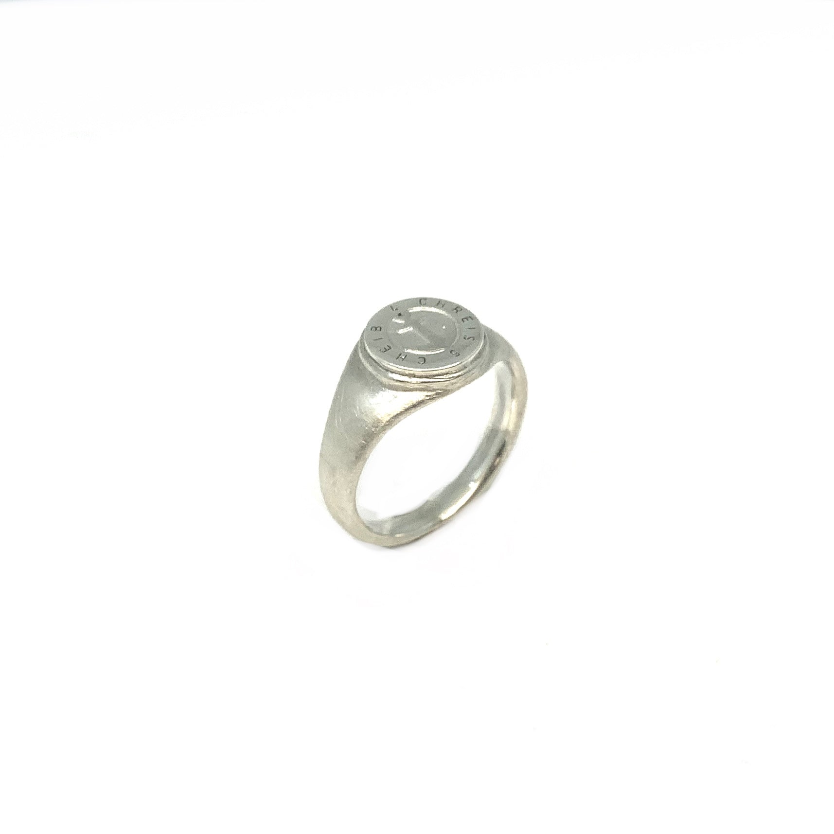 Lesunja Chreis Cheib Silver Signet Ring