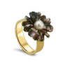 pearl yellow gold ring