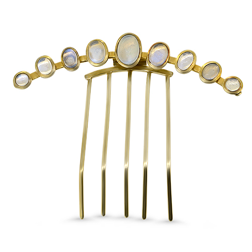 gold hair comb