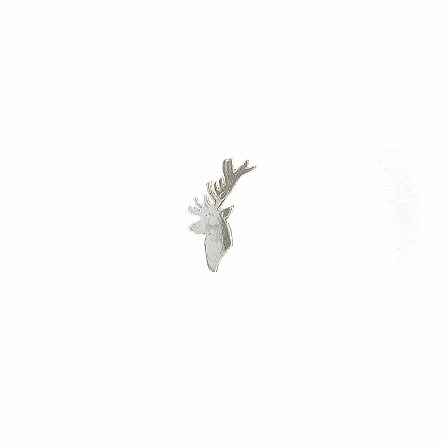 Lesunja Pin Silver Deer, handmade fine jewellery from Switzerland