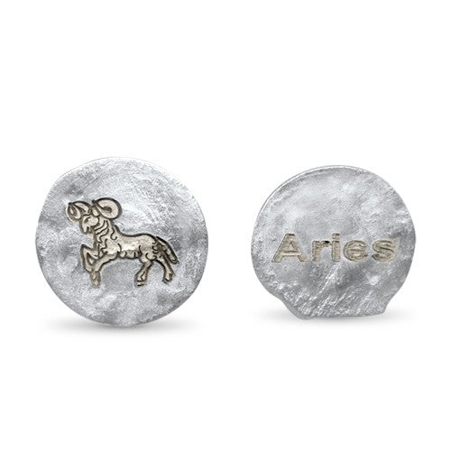 Lesunja Zodiac Aries Silver Earrings