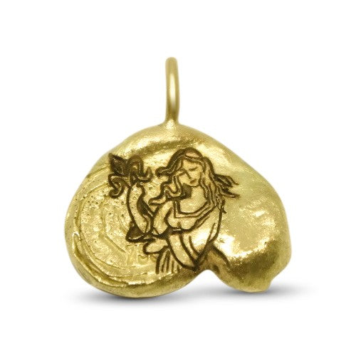 Zodiac Virgo Yellow Gold Necklace - Lesunja Fine Jewellery