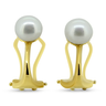 pearl clip on earrings