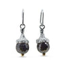 silver sapphire earrings