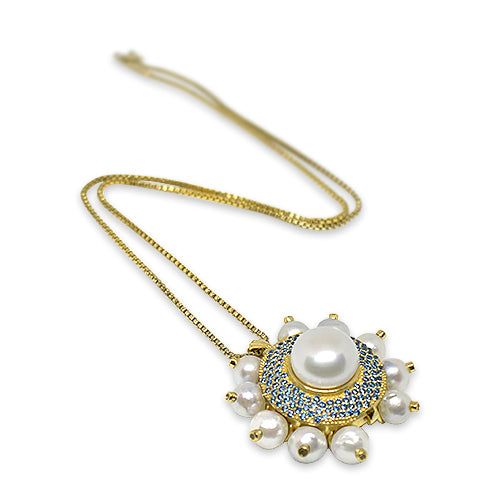 gold plated silver necklace