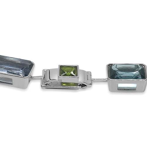 spinel necklace sterling silver