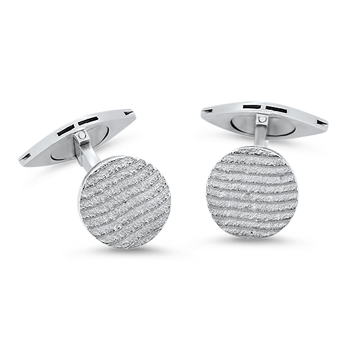 white gold cufflinks