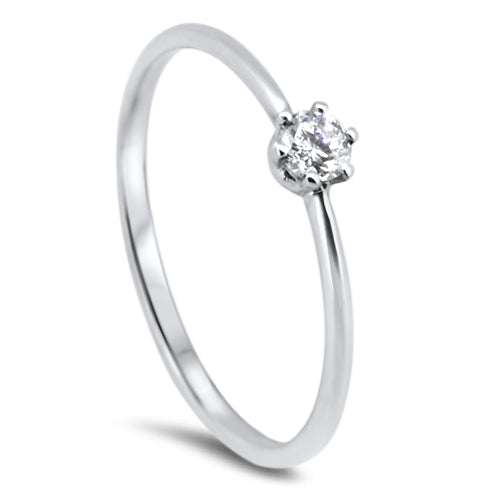 diamond white gold ring