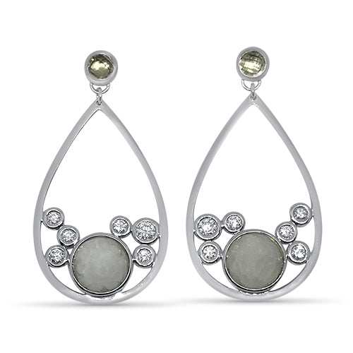 diamond white gold earrings