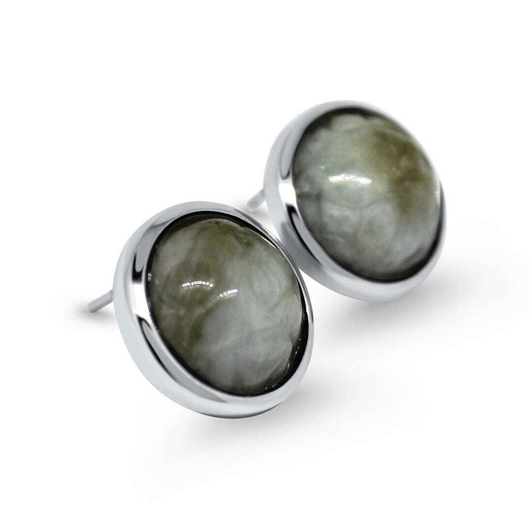 white gold studs