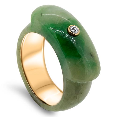 rose gold jade ring