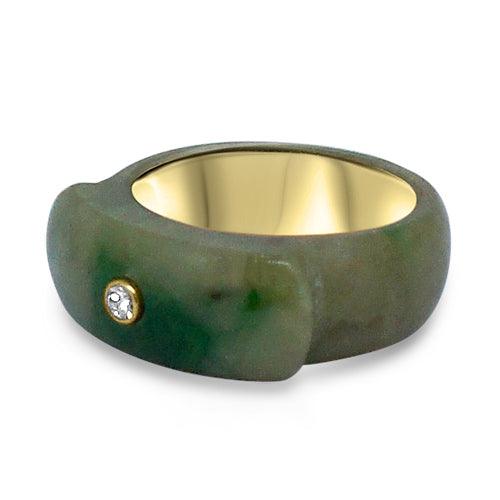 rose gold jade ring