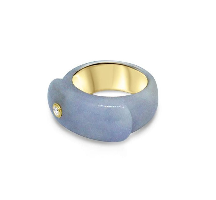 gold and jade ring