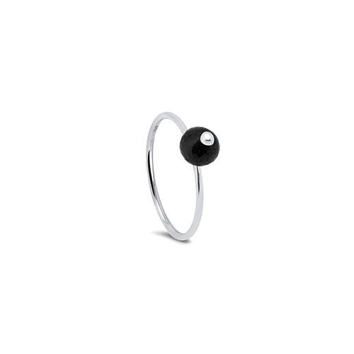 black diamond white gold ring