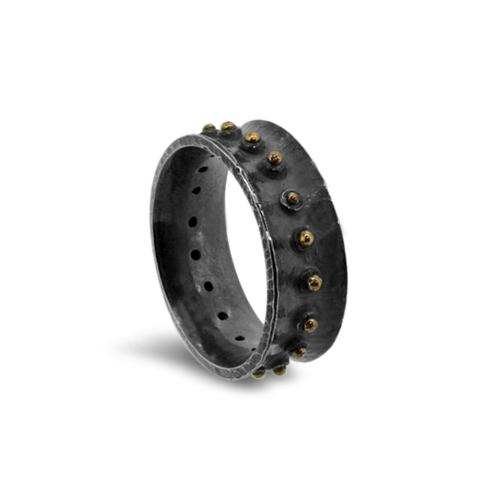blackened silver ring