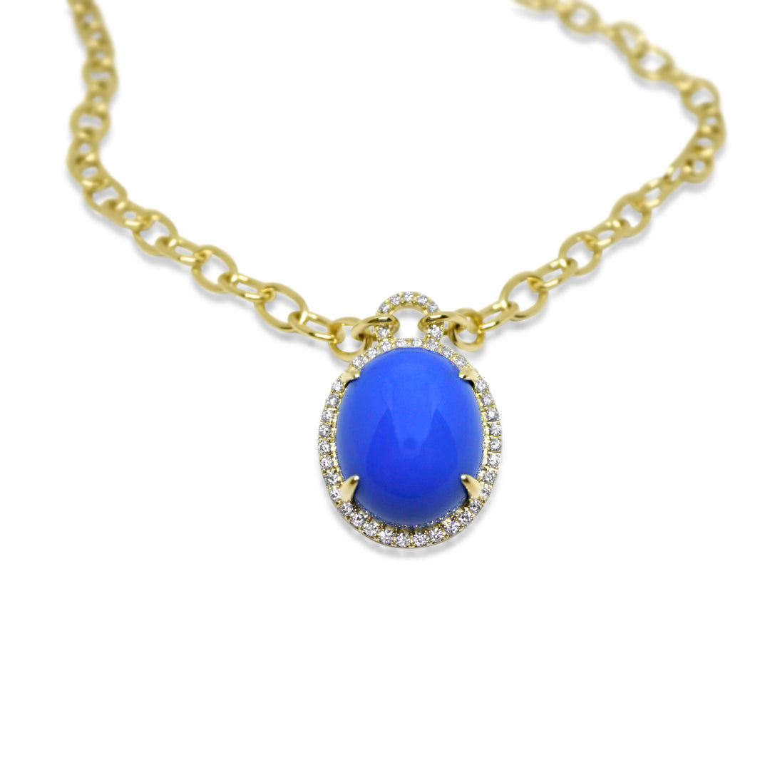 18k gold necklace with pendant